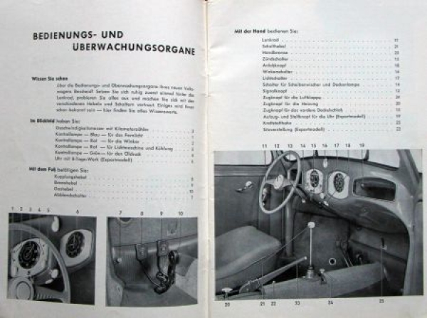 Volkswagen Beetle 1952 Owner Manual (2559)